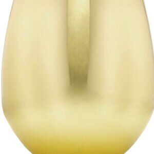 THIRSTYSTONE METALLIC GOLD STEMLESS WINE GLASS
